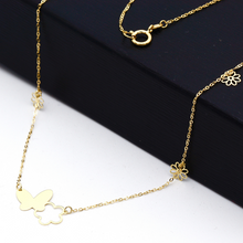 Real Gold Butterfly Necklace (40 C.M) 1918 N1329