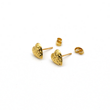 Real Gold Small Heart Earring Set 0088 E1502 - 18K Gold Jewelry
