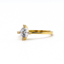 Real Gold Solitaire Ring 0056 (SIZE 8) R2199