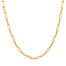 Real Gold Paper Clip Chain Necklace 0002 (50 C.M) CH1177