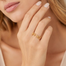 Real Gold GZTF Horsebit Chain Link Ring (Size 5) 0003 R2940