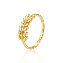 Real Gold Olive Leaf Branch Ring (Size 6) 0010 R2963