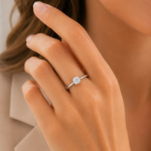 Real Gold Solitaire White Gold Engagement Ring 0016 (SIZE 10) R2333