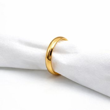 Real Gold Plain Couple Wedding and Engagement Luxury Ring GZJCT0081-1 (SIZE 5.5) R2429