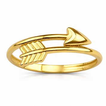 Real Gold Arrow Wrap Ring (Size 5) 0097 R2972