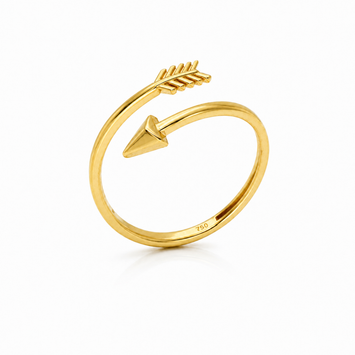 Real Gold Arrow Wrap Ring (Size 5) 0097 R2972
