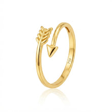 Real Gold Arrow Wrap Ring (Size 5) 0097 R2972