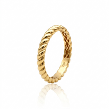 Real Gold Thick Rope Ring 0164 (Size 5) R2829