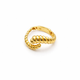 Real Gold Twisted Ring 0194 (Size 6) R2847