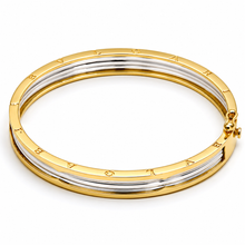 Real Gold GZBV 2 Color Bangle BLZ 0223 (SIZE 16) A BA1357