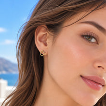 Real Gold Mickey Mouse Earring Set 0222 E1863