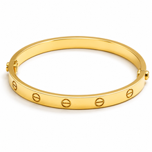 Real Gold Oval Love Bangle GZJCT BLZ0254/2 (Size 21.5) BA1587