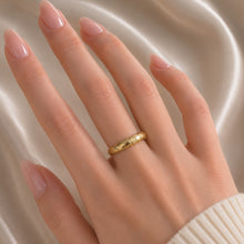 Real Gold Plain Snake Skin Ring 0255 (Size 5) R2638