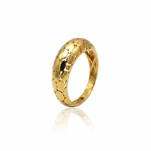 Real Gold Plain Snake Skin Ring 0255 (Size 5) R2638