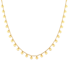 Real Gold Minimalist Round Piece Dangler Hanging Elegant Luxury Necklace (45 C.M) 0375 N1418