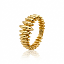 Real Gold Spike Crown Ring 0434 (Size 7) R2850