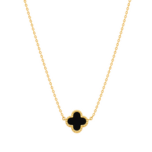 Real Gold Black Clover Adjustable Size Necklace GZJVN 0440 N1410