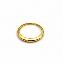 Real Gold Oval Dome Band Ring (Size 7) 0452 R2999