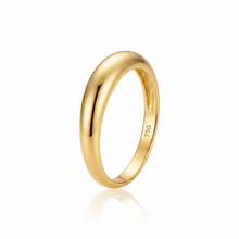 Real Gold Oval Dome Band Ring (Size 7) 0452 R2999