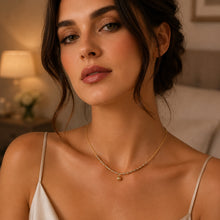 Real Gold 3 Color Beads with Hanging Ball Adjustable Size Necklace 0473 (45 C.M) N1537