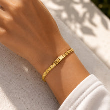 Real Gold Solid Hexagon Snake Scale Link With Clasp Lock Bracelet (19 C.M) 0496 BR1918
