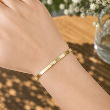 Real Gold Solid Hexagon Snake Scale Link With Clasp Lock Bracelet (19 C.M) 0496 BR1918
