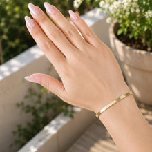 Real Gold Solid Hexagon Snake Scale Link With Clasp Lock Bracelet (19 C.M) 0496 BR1918