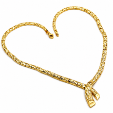 Real Gold Solid Serpenti Design Necklace (40 C.M) 0543 N1457