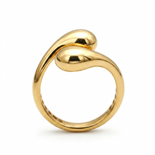 Real Gold Solid Teardrop Ring 0552 (Size 6) R2652