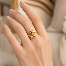 Real Gold Solid Teardrop Ring 0552 (Size 6) R2652