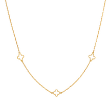 Real Gold 3 Pearl Shell Necklace (45 C.M) GZJVN 0597 N1466