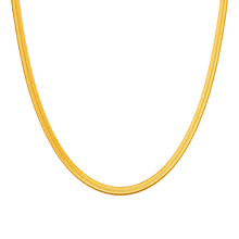 Real Gold Omega Snake Herringbone Belt Chain Necklace 0707 (50 C.M) CH1225