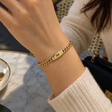 Real Gold Cable Link Thick Infinity Lock 5 MM Unisex Bracelet (19 C.M) 0771 / 1 BR1895