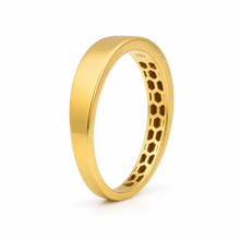 Real Gold Matte Finish Classic Band Ring (Size 8) 0900 R2945