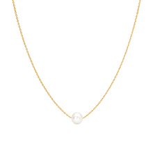 Real Gold Single Pearl Adjustable Size Necklace (45 cm) 0912 N1513
