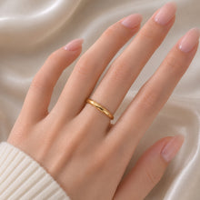 Real Gold Plain Oval Round Ring 1107 (SIZE 6) R1964