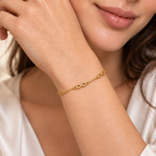 Real Gold Four Infinity Symbols Bracelet 1147 (19 C.M) BR1940