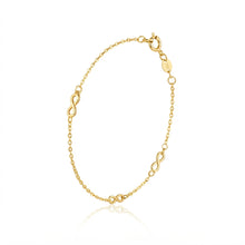 Real Gold Four Infinity Symbols Bracelet 1147 (19 C.M) BR1940
