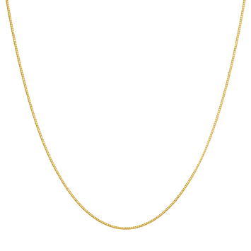 Real Gold Curb Flat Carpet Chain Necklace 1153 (45 C.M) CH1197