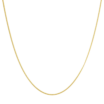 Real Gold Curb Flat Carpet Chain Necklace 1153 (50 C.M) CH1079