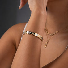 Real Gold GZCR 2 Color Screw Belt Unisex Bracelet (20 C.M) 0151-YW BR1908