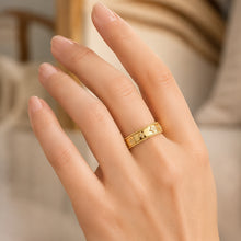 Real Gold Elegant Clover Stone Ring (Size 8) - Model GZJVN 1643 R2575
