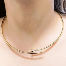 Real Gold GZCR Nail Necklace - Length 40 CM, Fit Code 0096-KL, Design N1382