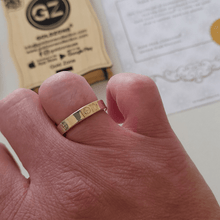 Real Gold GZCR Plain Ring 4 MM 0211/6 (SIZE 5.5) R1955