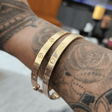 Real Gold Plain Bangle GZJCT 0278 - (SIZE 15.5) BA1542