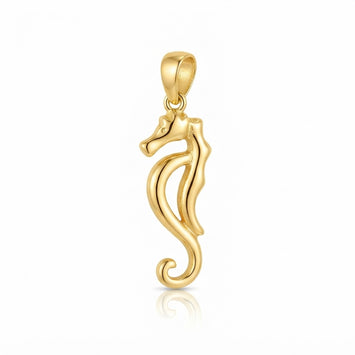 Real Gold Seahorse Pendant 2106 P 2062