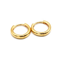 Real Gold Small Huggie Hoop Earrings Set 2239 E1995