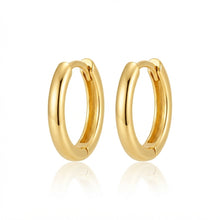 Real Gold Small Huggie Hoop Earrings Set 2239 E1995