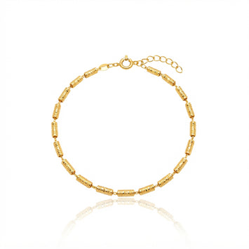 Real Gold Roller Textured Bracelet (19 C.M) 2283 BR1948