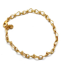 Real Gold Infinity Link Textured Ball Bracelet (19 C.M) 2305 BR1942